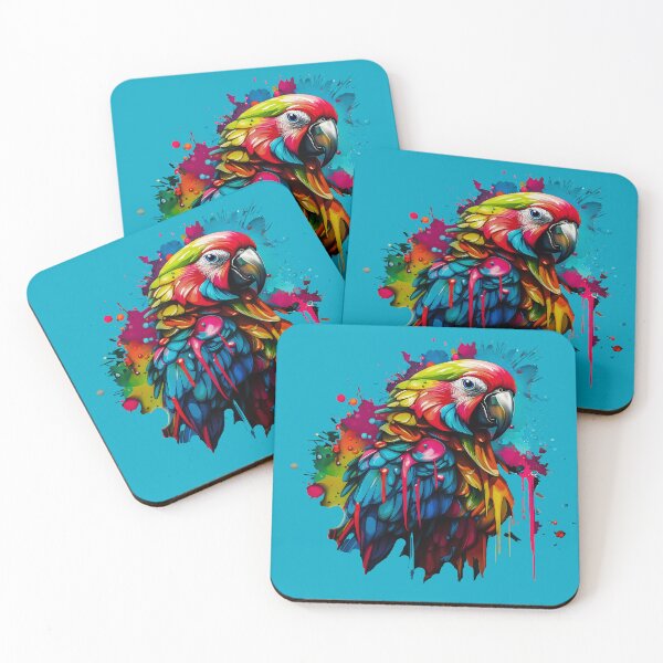 Item preview, Colorful parrot portrait designed and sold by gelibolu.