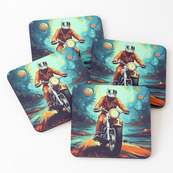 Item preview, Motorbike Rider Abstract Art Series designed and sold by MTJ-Mushrooms.