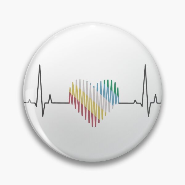 Item preview, Disability pride flag heartbeat  designed and sold by Becky-Marie.