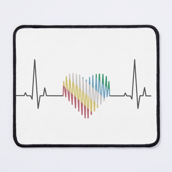 Item preview, Disability pride flag heartbeat designed and sold by Becky-Marie.