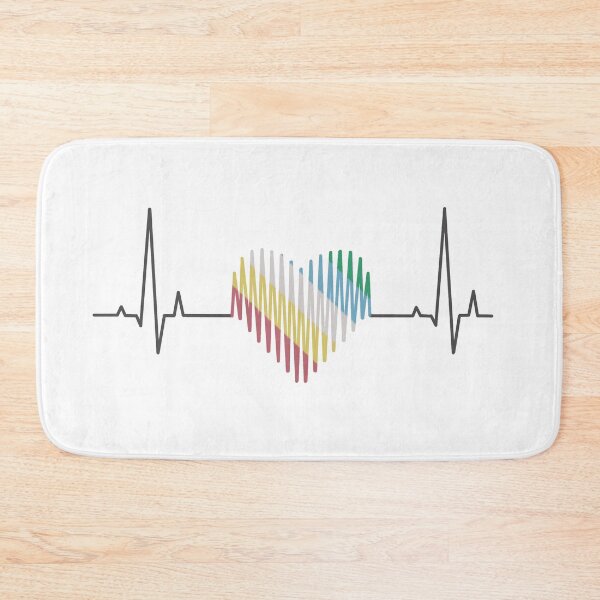 Item preview, Disability pride flag heartbeat  designed and sold by Becky-Marie.