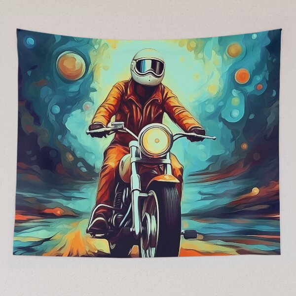 Item preview, Motorbike Rider Abstract Art Series designed and sold by MTJ-Mushrooms.