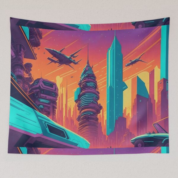 Item preview, Retro-Future Odyssey: Visionary Poster Art Print designed and sold by MindWave THC.
