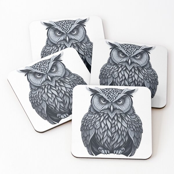 Item preview, Origami-Style Serious Owl designed and sold by Islandadora.