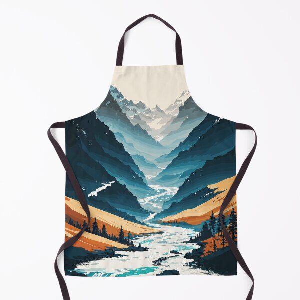 Item preview, Mountain With River abstract art designed and sold by abhi76.