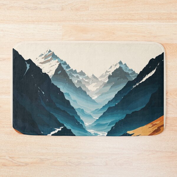 Item preview, Mountain With River abstract art designed and sold by abhi76.