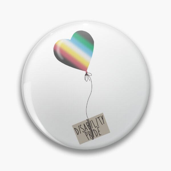 Item preview, Disability pride flag heart balloon  designed and sold by Becky-Marie.