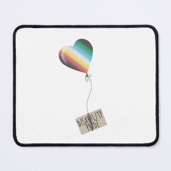 Item preview, Disability pride flag heart balloon  designed and sold by Becky-Marie.