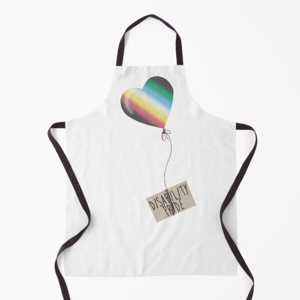 Item preview, Disability pride flag heart balloon designed and sold by Becky-Marie.