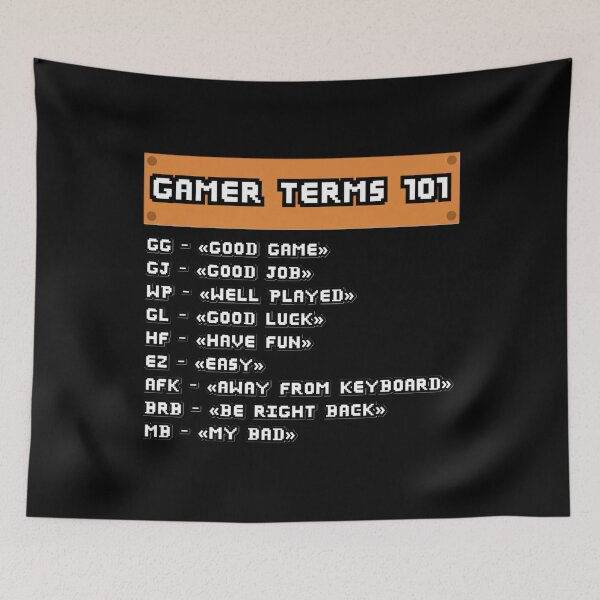 Item preview, Gamer Terms 101. Video Games Quotes designed and sold by OB Print.