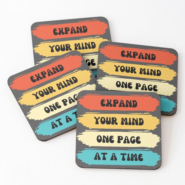 Item preview, Expand Your Mind One Page At A Time - Inspirational Quote designed and sold by Heartee.