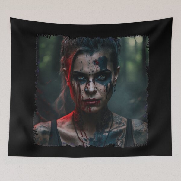 Item preview, Viking Shield Maiden, Barbarian Woman Portrait, Warrior. designed and sold by Xylos247.
