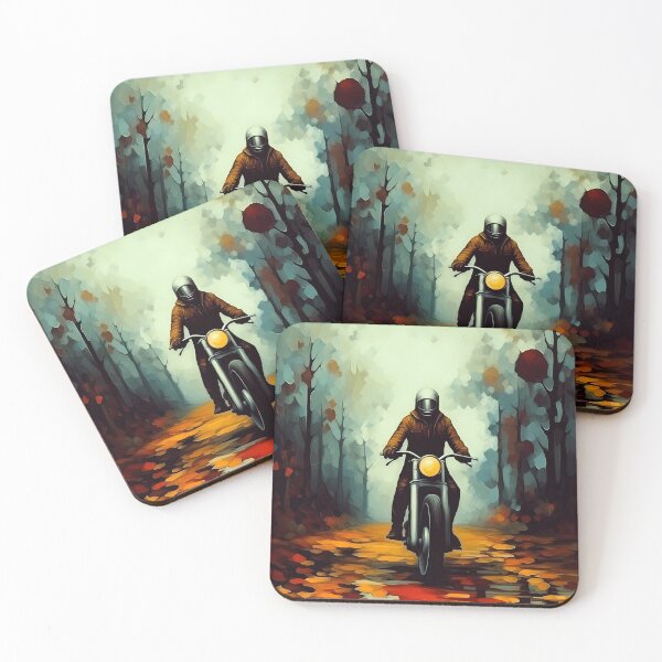 Item preview, Motorbike Rider Abstract Art Series designed and sold by MTJ-Mushrooms.