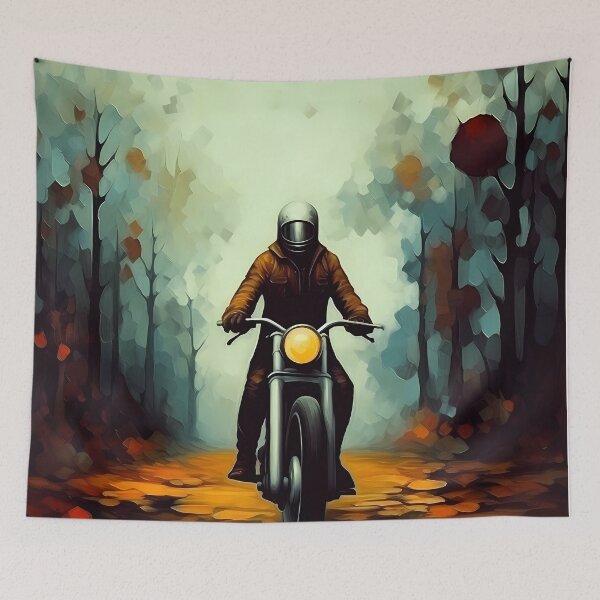 Item preview, Motorbike Rider Abstract Art Series designed and sold by MTJ-Mushrooms.