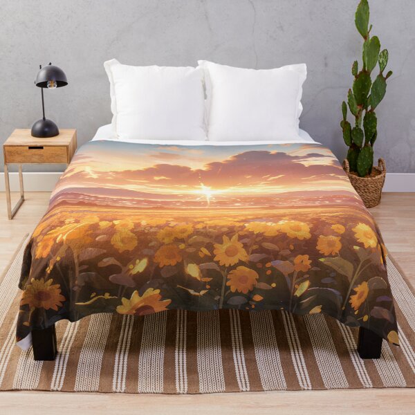 Item preview, Golden Sunflower Symphony: A Captivating Summer Landscape designed and sold by Wylveragon.