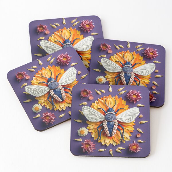 Item preview, Insect on a Flower Bed designed and sold by sara-create.