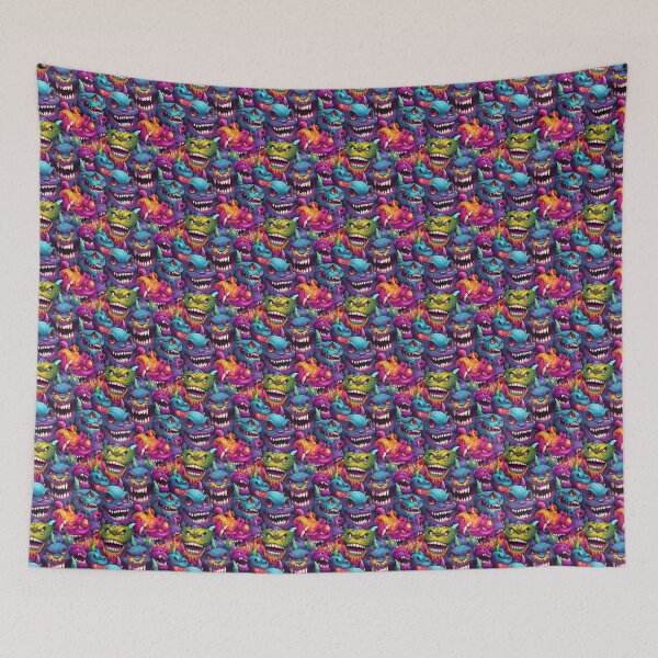 Item preview, Little Dragons, Monsters, and Goblins Pattern designed and sold by allamericanash.