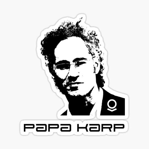Item preview, Palantir Papa Karp logo designed and sold by PLTRfans.