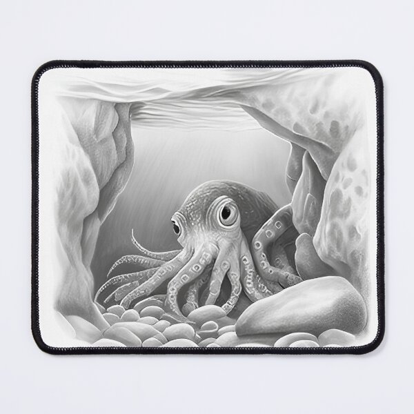 Item preview, Octopus pencil drawing designed and sold by Pencil-Art.