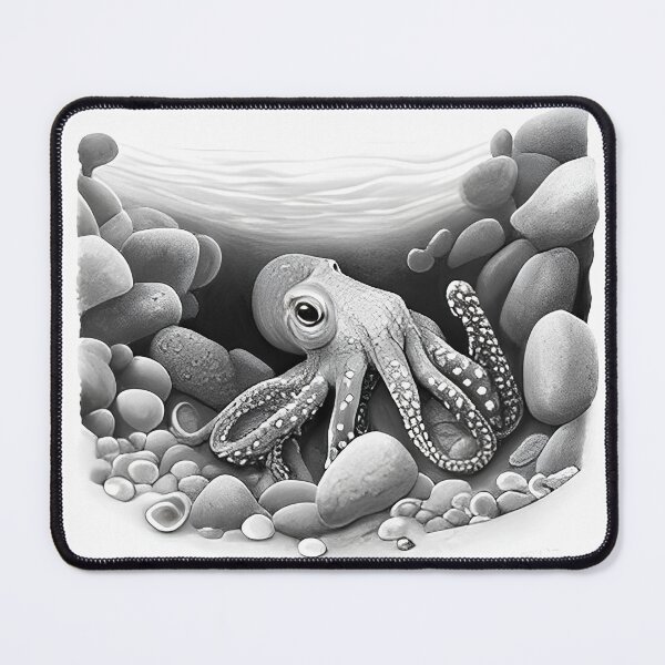 Item preview, Octopus pencil drawing designed and sold by Pencil-Art.