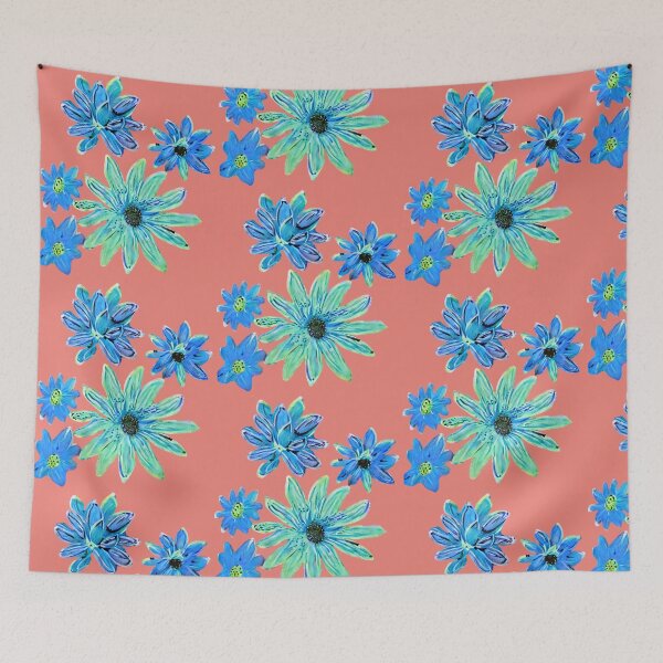 Item preview, Greenish Blue Flowers designed and sold by RobotWear.