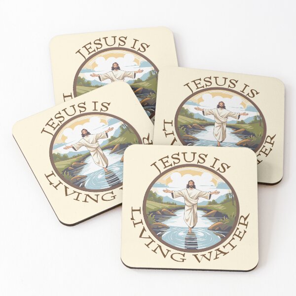 Item preview, Jesus is living water designed and sold by WideIsTheGate.