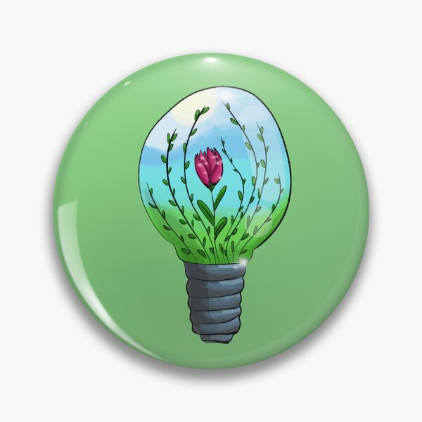 Item preview, Flower Bulb Ideas Growing Cute Drawing Colorful Lightbulb designed and sold by FairyAlpaca.