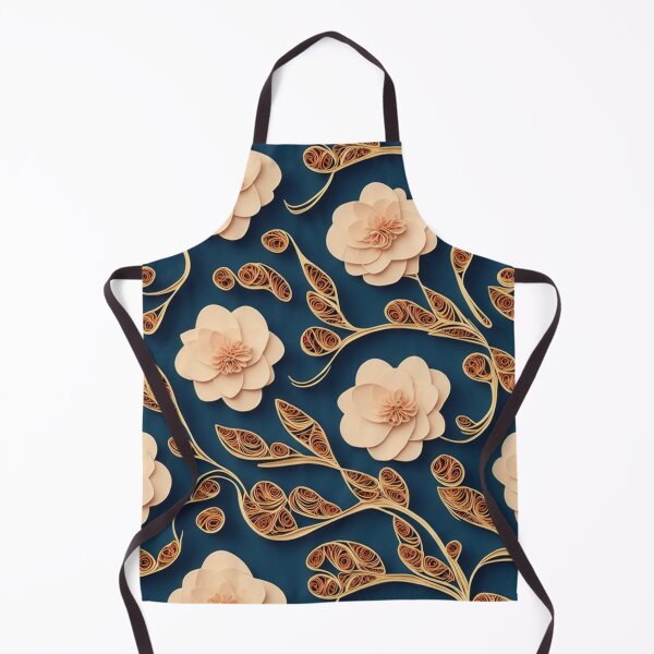 Item preview, quilled, paper style repeating flower pattern designed and sold by flashyflowers.
