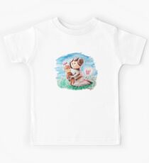 Princess Leia and Wookiee Doll Chewbacca STAR WARS fan art Kids Tee