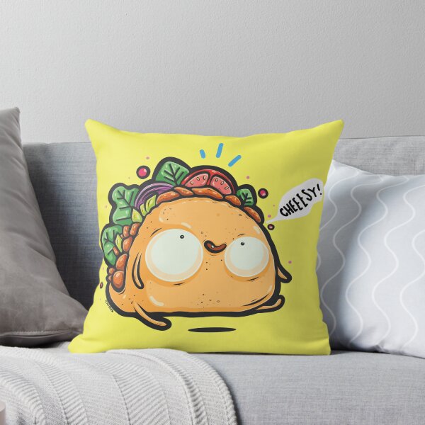Item preview, Cheesy Taco Funny Cartoon Taco Monster Cuteness Overload designed and sold by Matraskina.