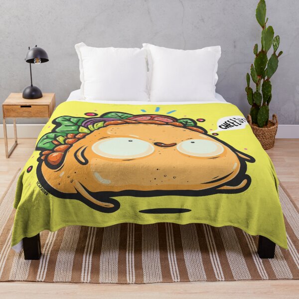 Item preview, Cheesy Taco Funny Cartoon Taco Monster Cuteness Overload designed and sold by Matraskina.