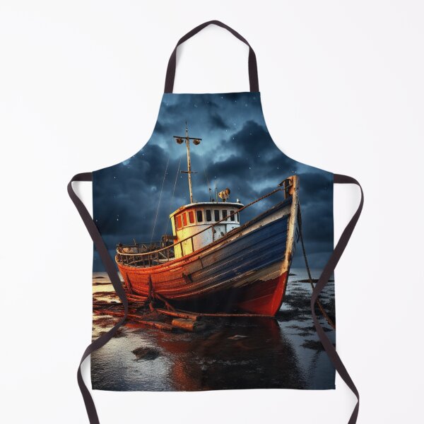 Item preview, Very old boat during a storm designed and sold by laobc.