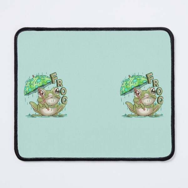 Item preview, Rainy Day Frog Holding an Umbrella: Frog designed and sold by iduzarts.
