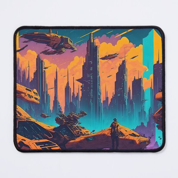 Item preview, Futuristic Echoes: Retro-inspired Poster Art Print designed and sold by MindWave THC.