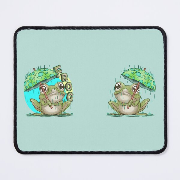 Item preview, Rainy Day Frog Holding an Umbrella: Frog designed and sold by iduzarts.