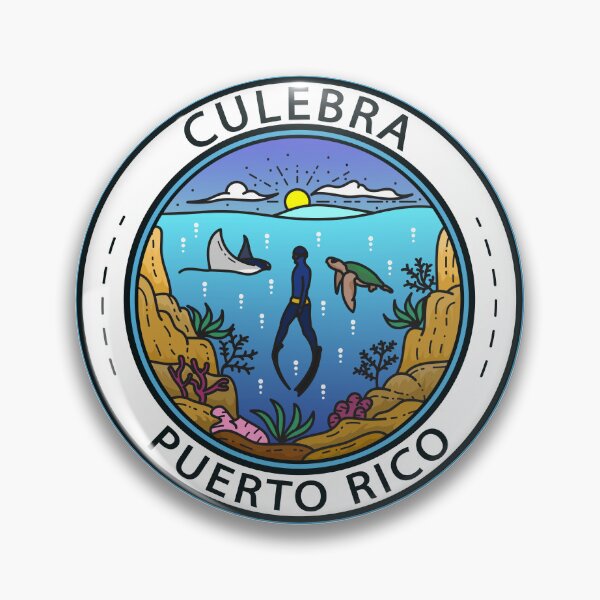 Item preview, Culebra Puerto Rico Scuba Badge designed and sold by KrisSidDesigns.