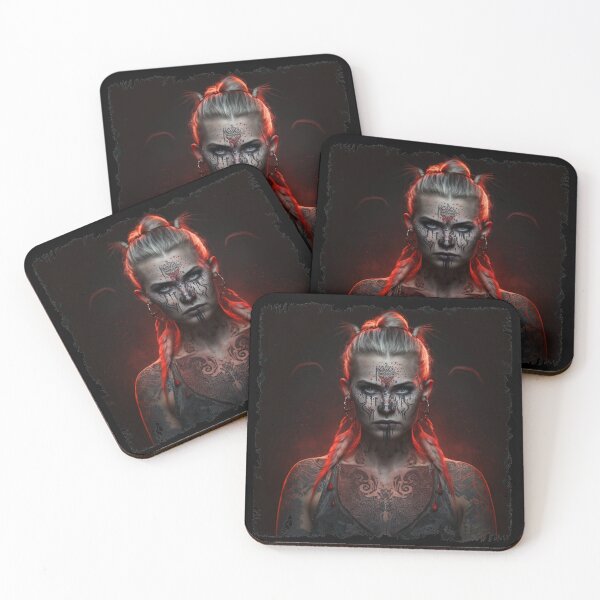 Item preview, Viking Shield Maiden, Barbarian Woman Portrait, Warrior. designed and sold by Xylos247.