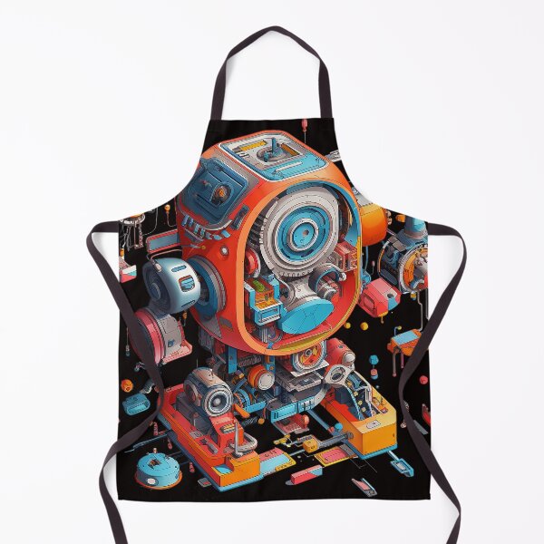 Item preview, Robot Isometric View designed and sold by WallGarden.