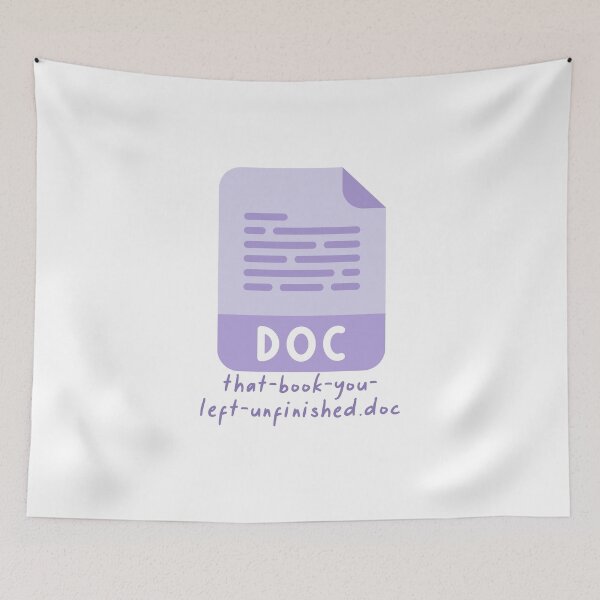 Item preview, That book you left unfinished doc designed and sold by Gwendesigns.