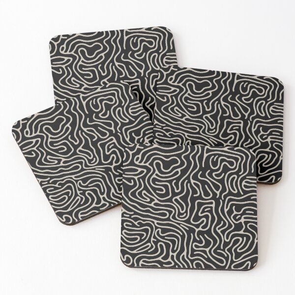 Item preview, Monochromatic Mystique - Abstract Line Art in Black and White designed and sold by vadimcarazan.