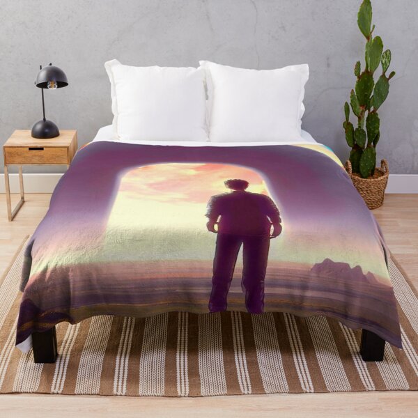 Item preview, The surreal landscape of a man standing in front of a portal to another dimension designed and sold by JaroDesign2023.