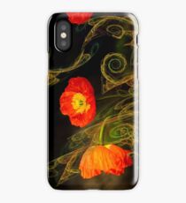 Decorative poppy iPhone Case