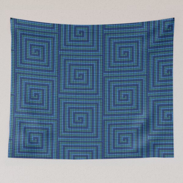 Item preview, Mosaic spiral - blue designed and sold by CeriLodge.