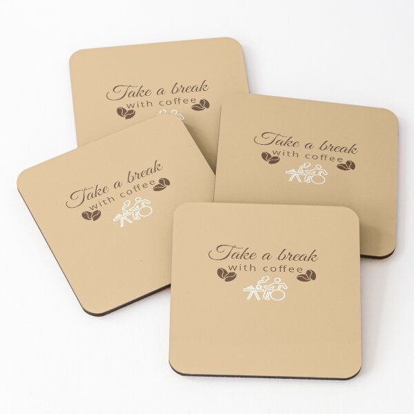 Item preview, take a break with Coffee, Cute Break with coffee, Break with coffee Design  designed and sold by HananDesign13.