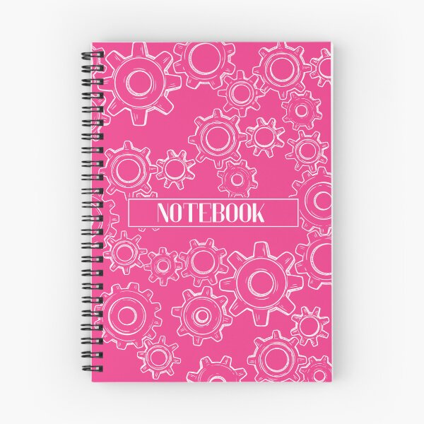 Item preview,  Barbie Pink Gears Notebook designed and sold by Yesskathe.
