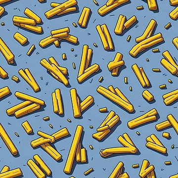 Artwork thumbnail, French Fries Pattern by EBESIGN