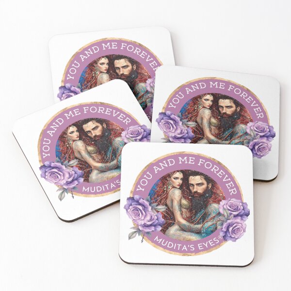 Item preview,  Purple" You and me forever" Divine Goddess & Queen Soulmates Couple Sticker designed and sold by MuditasEyes.