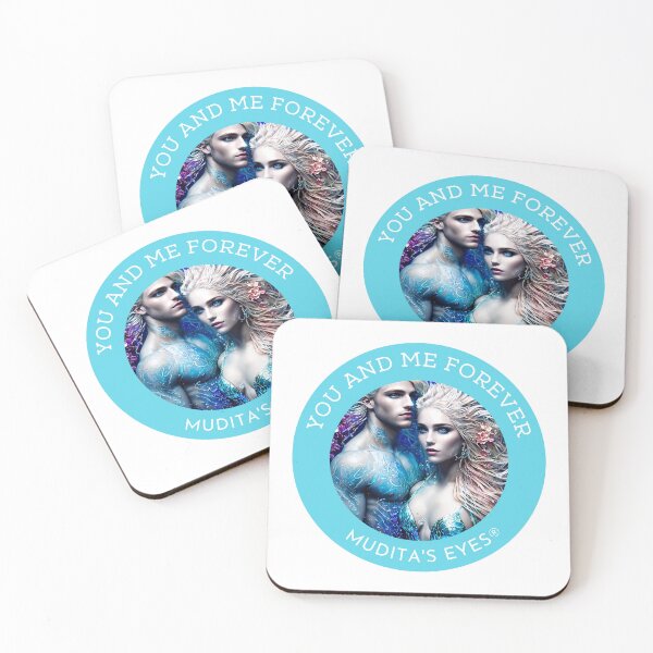 Item preview, Atlantis " You and me forever" Divine Goddess & Queen Soulmates Couple Sticker designed and sold by MuditasEyes.