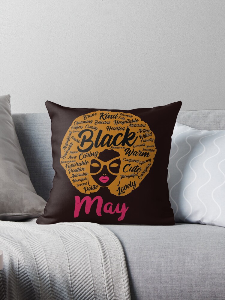 Queens Are Born In May Birthday T-Shirt Black Women Gifts