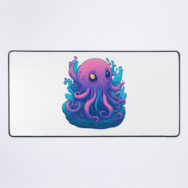 Item preview, Aquatic Delight, The Smiling Octopus that Will Make You Laugh designed and sold by EnzoGatti.